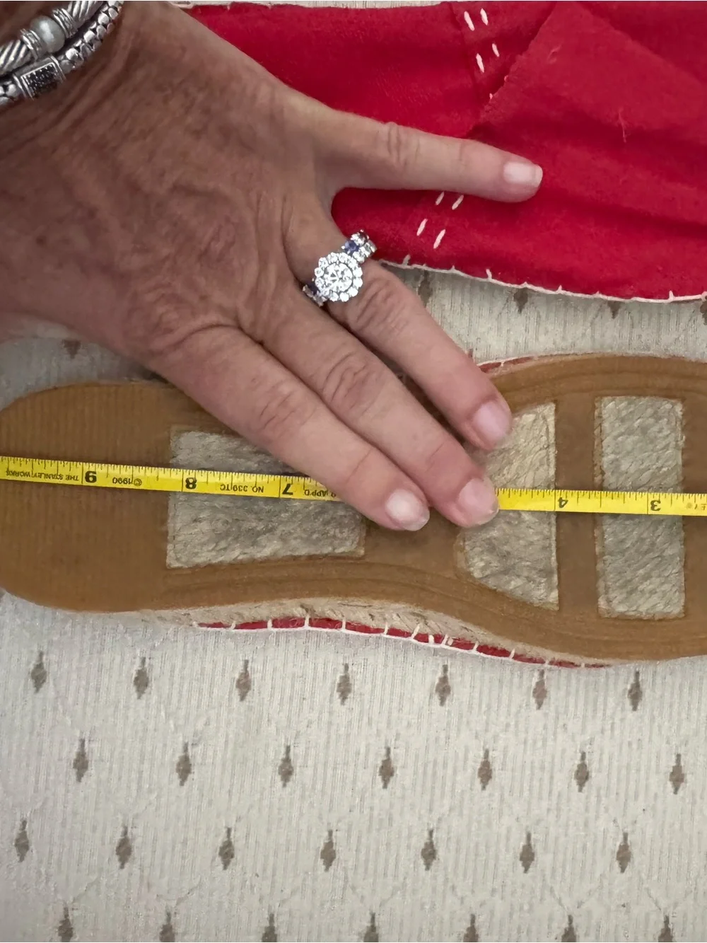 Source Unknown Red Espadrille-Style Women’s Slip-Ons